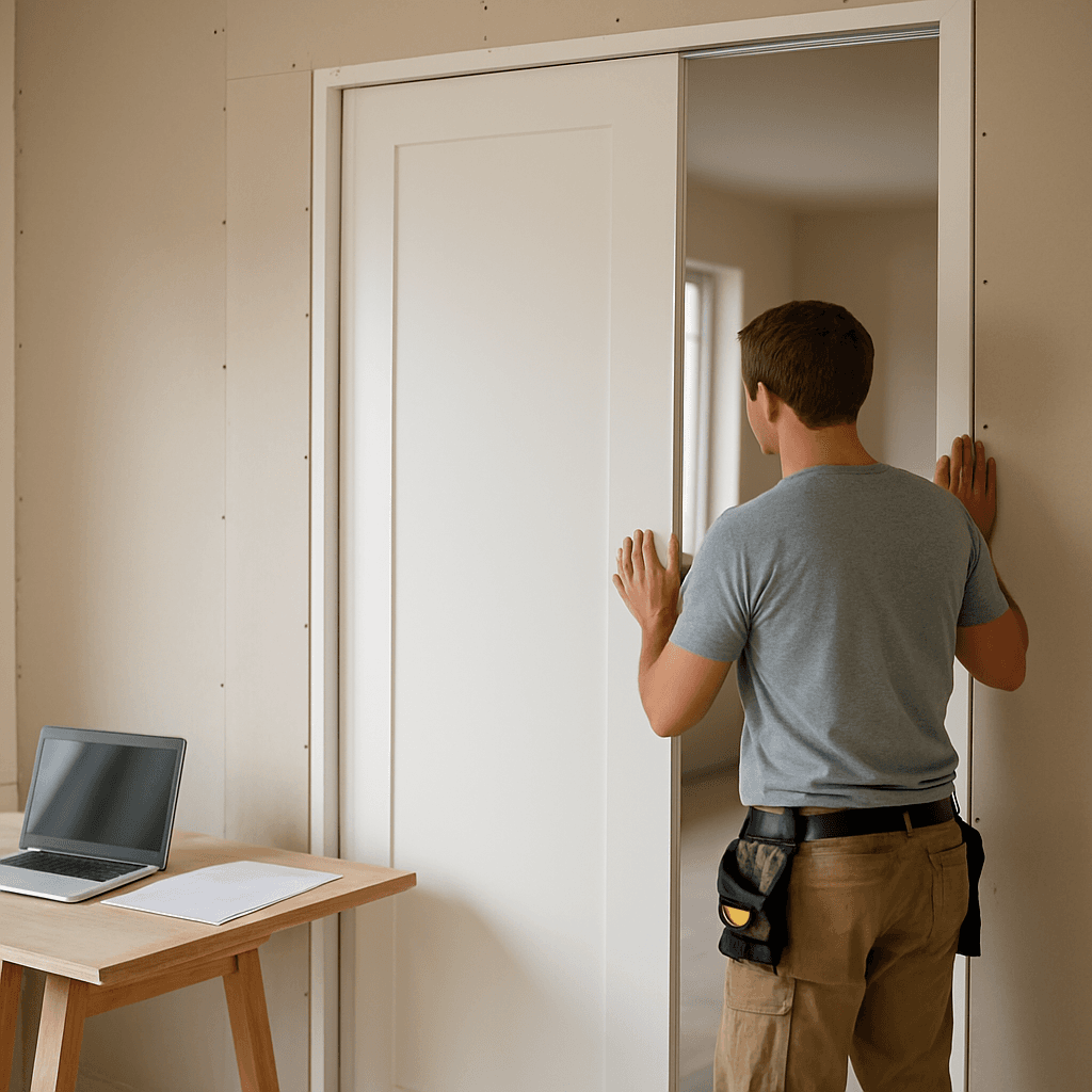 Porte à galandage : 10 erreurs à éviter avant la pose