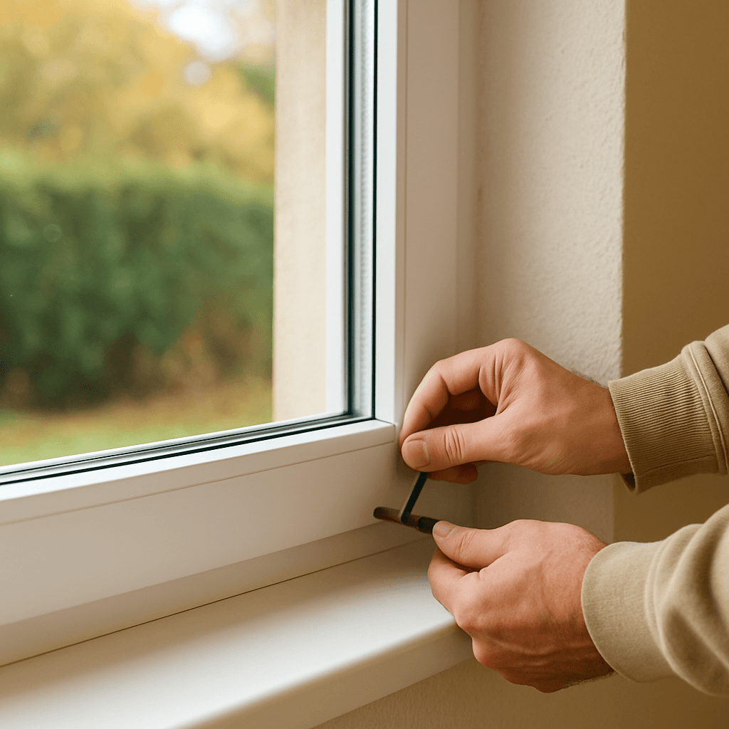 Fenêtre qui frotte en bas : réglages faciles sans démontage