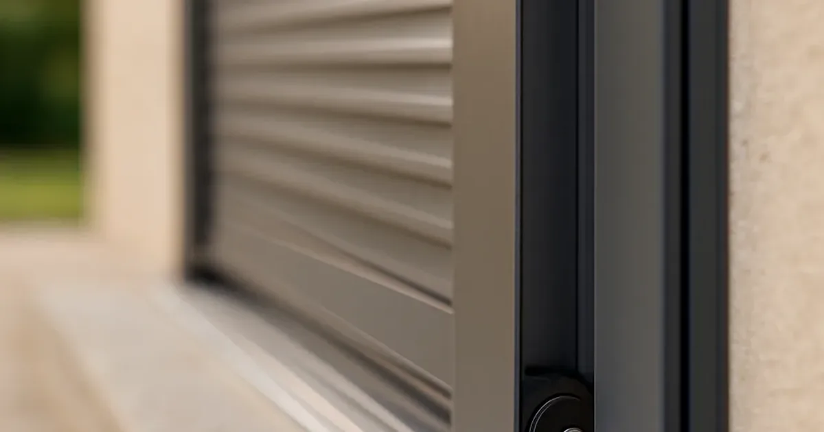 Volets alu coulissants : rails, galets et pose réussie