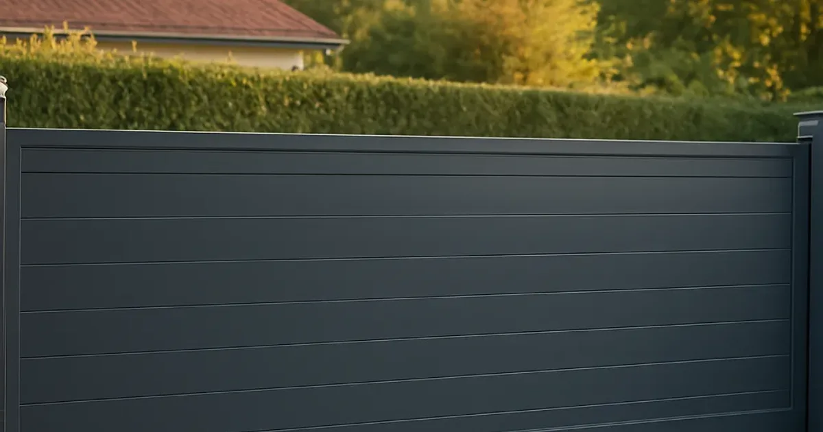 Portail alu autoportant : avantages, limites et pose