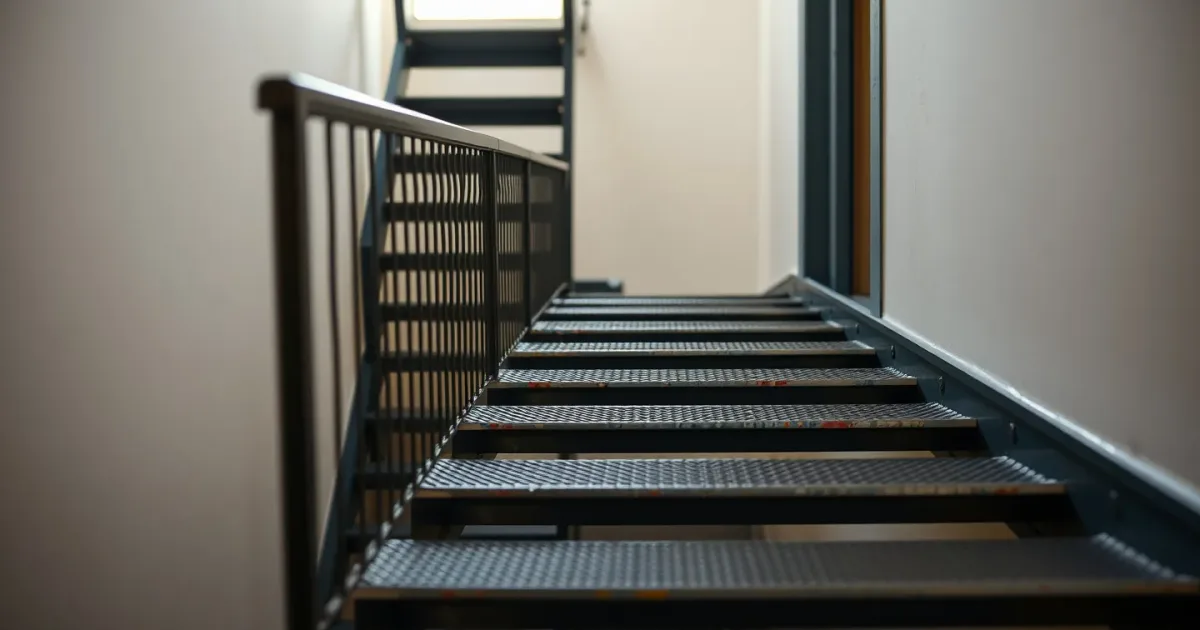 Escalier métal qui vibre : 9 causes et solutions durables