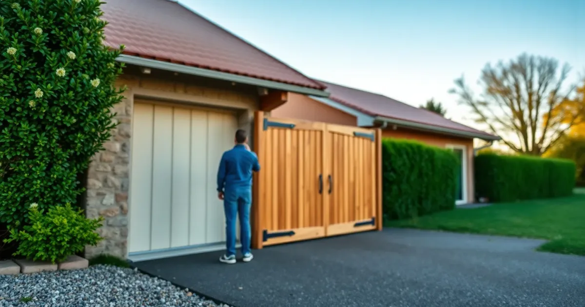 Poser un portail battant entre piliers : mon tuto simple