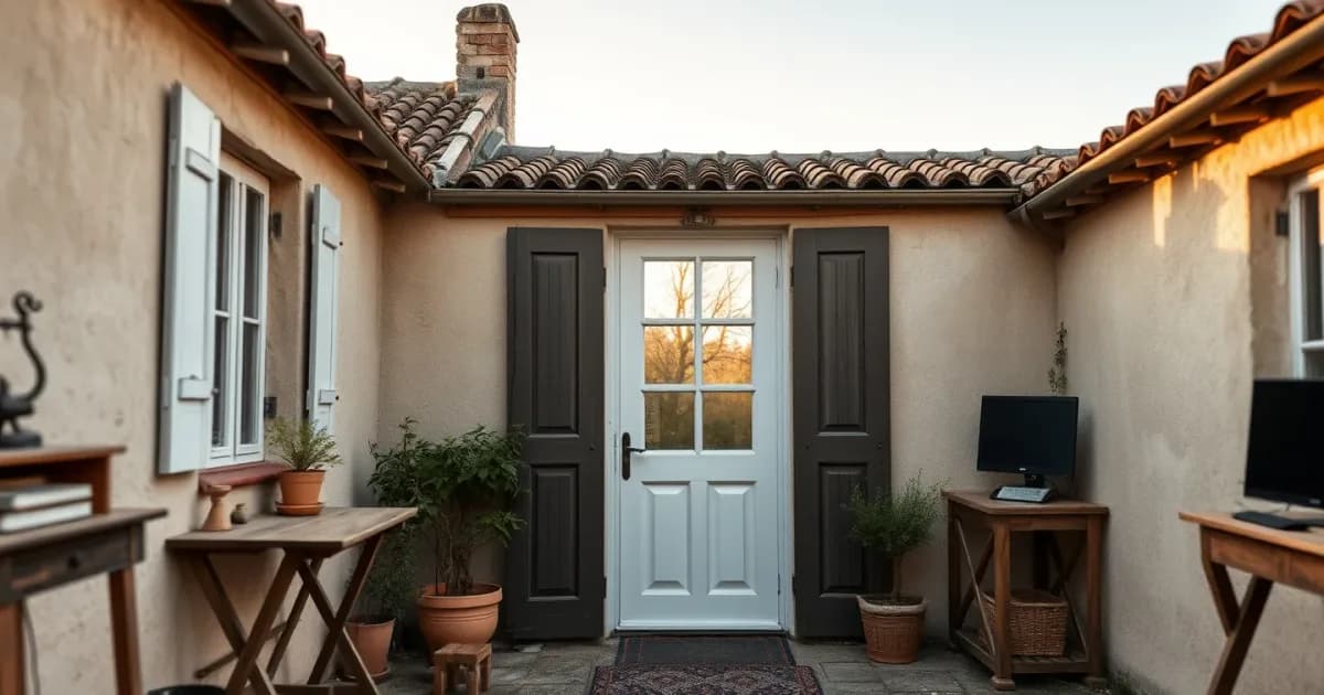 Porte sur mesure en maison ancienne : rattraper l'aplomb